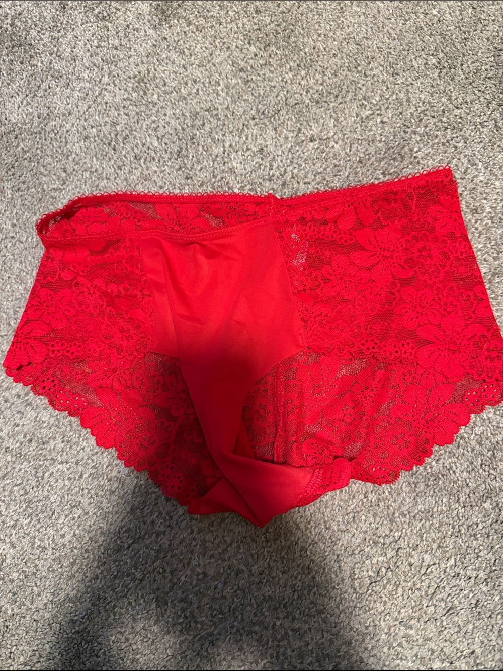 Victoria's Secret Red Lace Boyshort